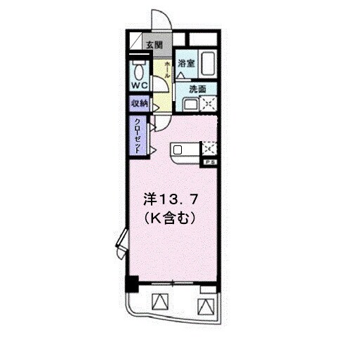 東福山駅 徒歩24分 3階の物件間取画像