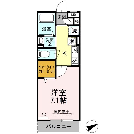 福山駅 徒歩53分 2階の物件間取画像