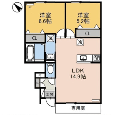 福山駅 徒歩35分 1階の物件間取画像