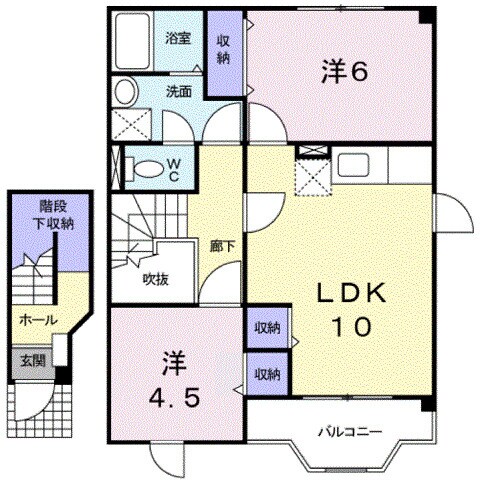 福山駅 バス13分  瀬戸片山下車：停歩5分 2階の物件間取画像