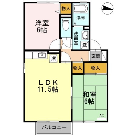 東尾道駅 徒歩12分 1階の物件間取画像