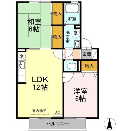 東尾道駅 徒歩32分 2階の物件間取画像