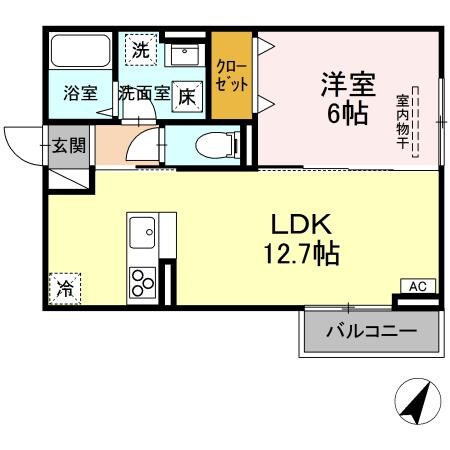 備後本庄駅 徒歩15分 2階の物件間取画像