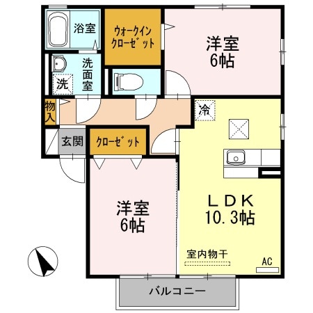 サンモール川口　D棟の物件間取画像