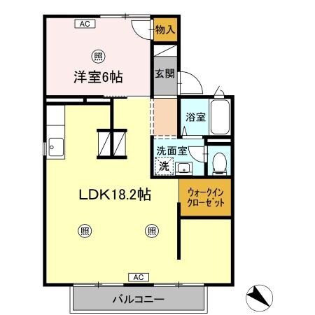 東福山駅 徒歩25分 2階の物件間取画像