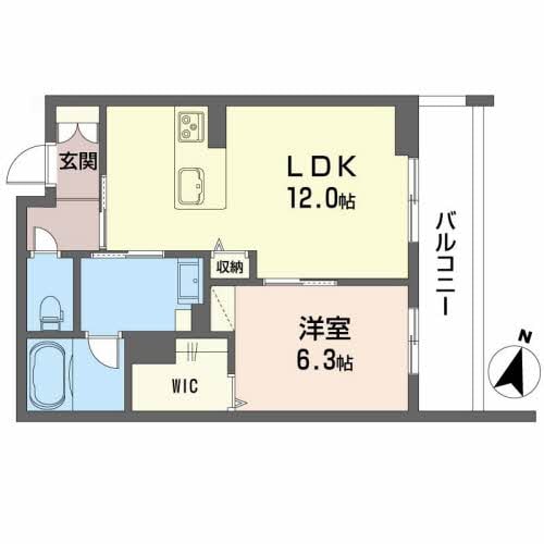 福山駅 徒歩17分 2階の物件間取画像