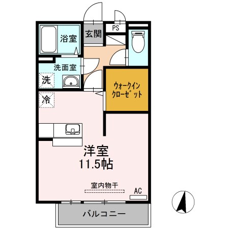 東福山駅 徒歩12分 3階の物件間取画像