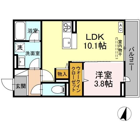 福山駅 徒歩19分 3階の物件間取画像