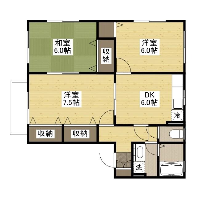 福山駅 徒歩39分 2階の物件間取画像