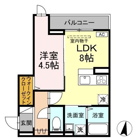 福山駅 徒歩15分 2階の物件間取画像