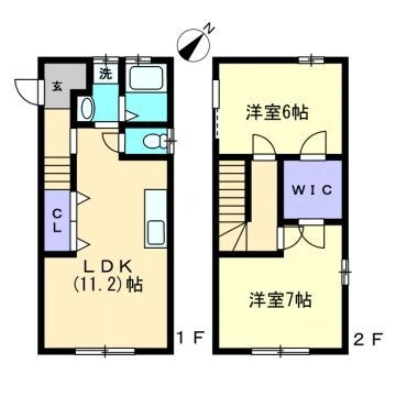 八朔ハウスの物件間取画像