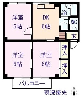 シティハイツあすなろBの物件間取画像