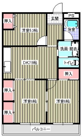 東福山駅 徒歩47分 2階の物件間取画像