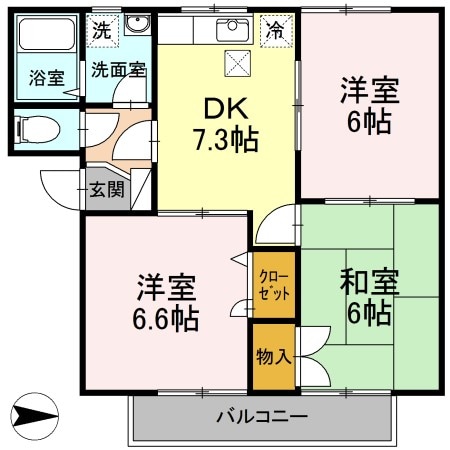 東尾道駅 徒歩33分 1階の物件間取画像