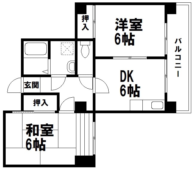 山陽グランドハイツの物件間取画像