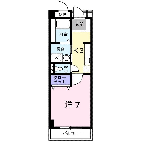 メルヴェイュ・ロジュマンの物件間取画像