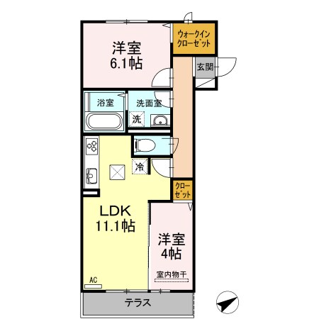 福山駅 徒歩24分 1階の物件間取画像