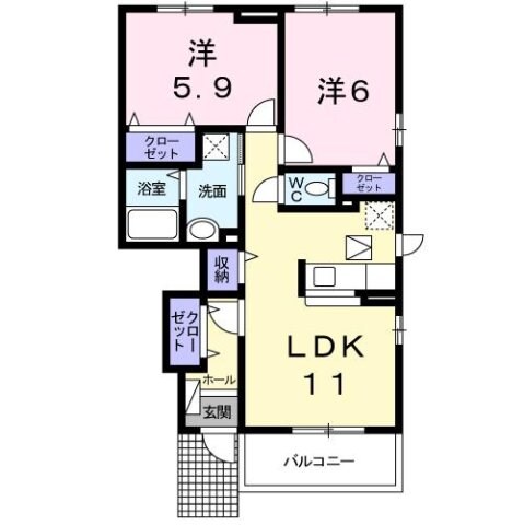 ブリエ・ルーチェの物件間取画像