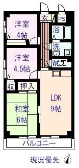 湯野駅 徒歩5分 2階の物件間取画像