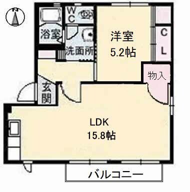 ラパルテール弐番館 翔の物件間取画像