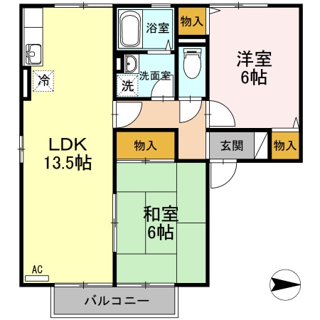 松永駅 徒歩9分 2階の物件間取画像