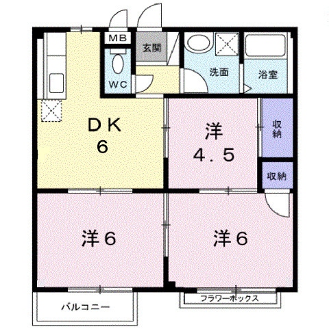 福山駅 バス16分  山手江良下車：停歩5分 2階の物件間取画像