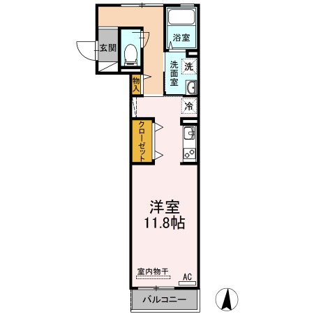 福山駅 徒歩13分 1階の物件間取画像