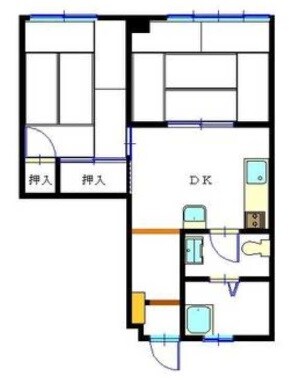 福山駅 徒歩17分 3階の物件間取画像