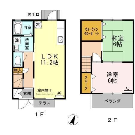 メゾネット平成台 I棟の物件間取画像