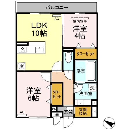 大門駅 徒歩5分 3階の物件間取画像