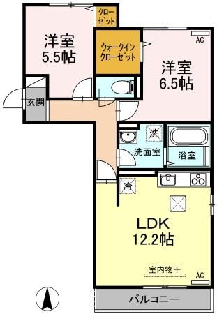 蔵王ヒルズKの物件間取画像