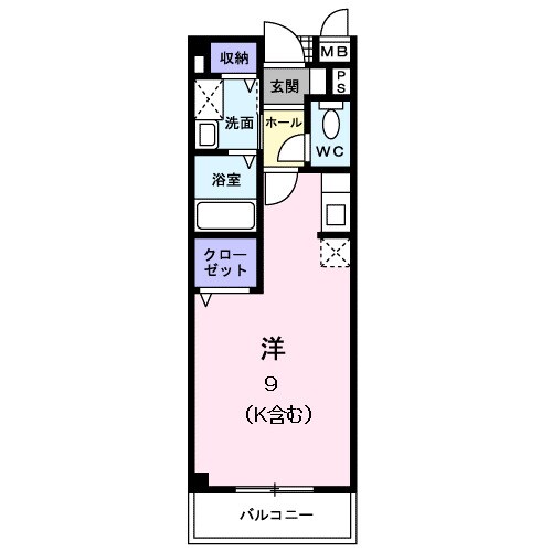 表屋マンションＢの物件間取画像