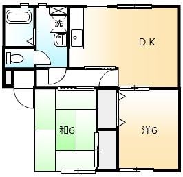 福山駅 バス18分  福山港行 二の川下車：停歩2分 2階の物件間取画像