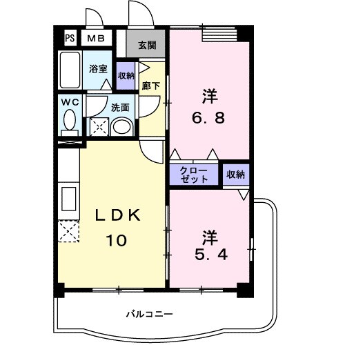 松永駅 徒歩28分 3階の物件間取画像