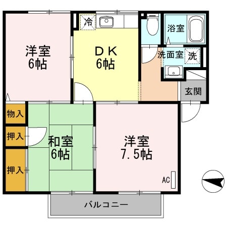 東尾道駅 徒歩16分 2階の物件間取画像