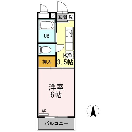 尾道駅 徒歩19分 1階の物件間取画像