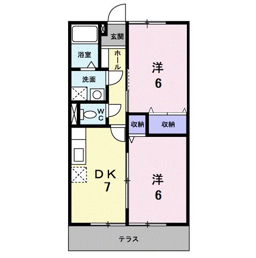 松永駅 バス5分  神村町三区下車：停歩1分 1階の物件間取画像