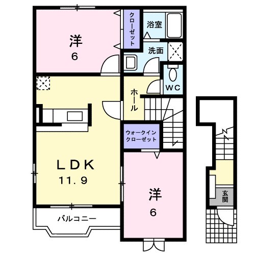 新尾道駅 バス10分  三成下組下車：停歩1分 2階の物件間取画像