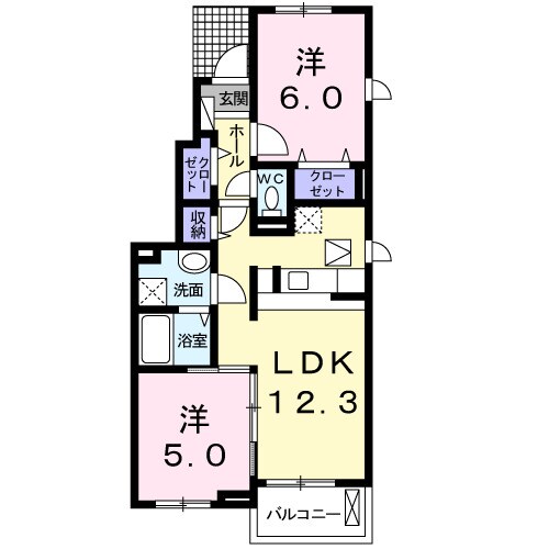 福山駅 バス11分  水呑大橋下車：停歩3分 1階の物件間取画像