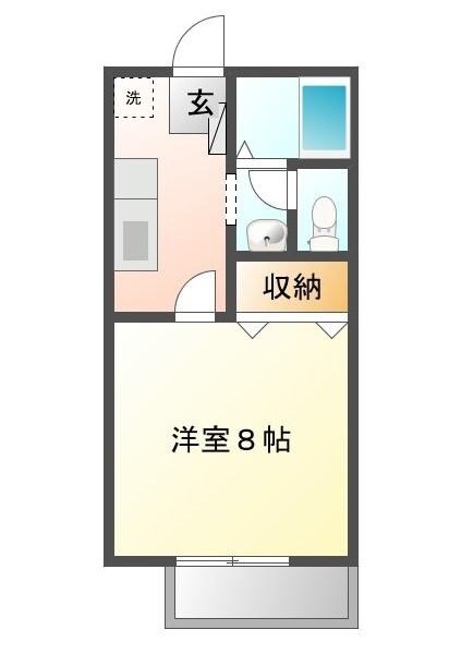 万能倉駅 徒歩12分 1階の物件間取画像