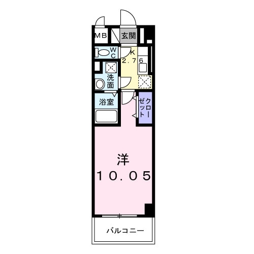 福山駅 徒歩37分 4階の物件間取画像