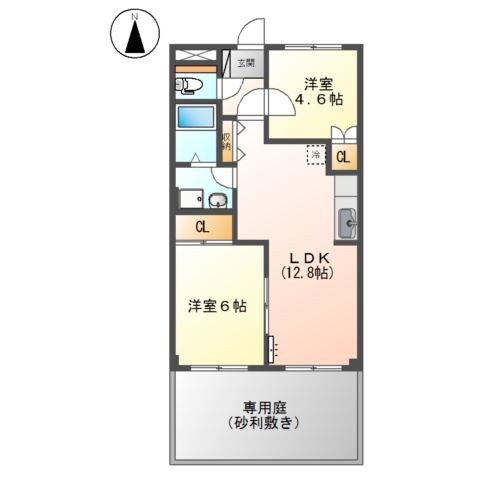 東福山駅 徒歩21分 1階の物件間取画像