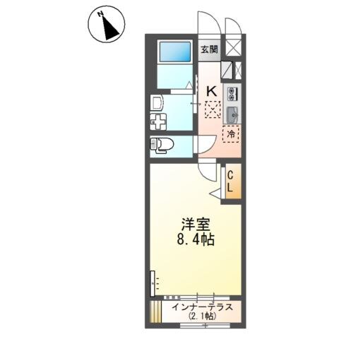 東福山駅 徒歩43分 1階の物件間取画像