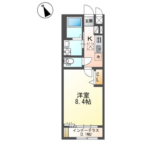 東福山駅 徒歩43分 1階の物件間取画像