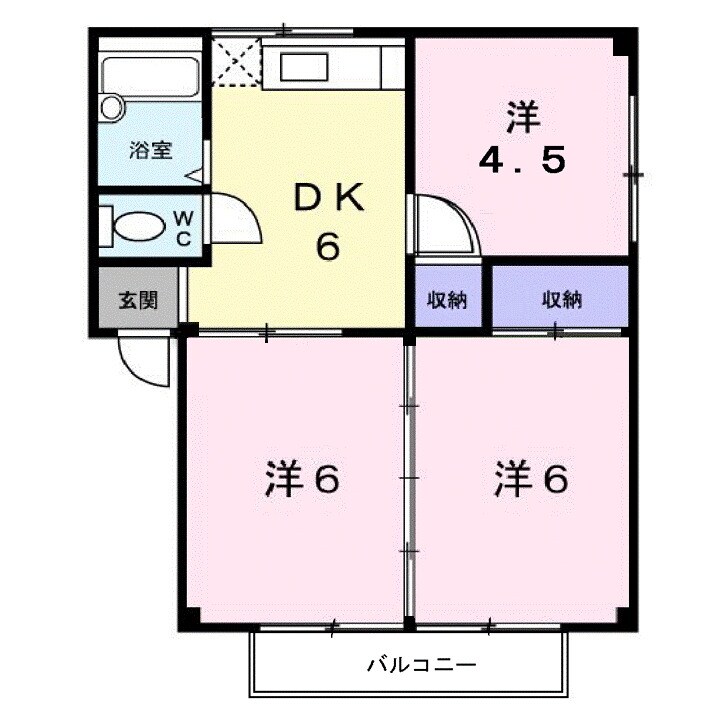 福山駅 バス15分  川口町東下車：停歩5分 2階の物件間取画像