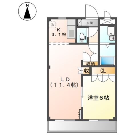 備後赤坂駅 徒歩28分 1階の物件間取画像