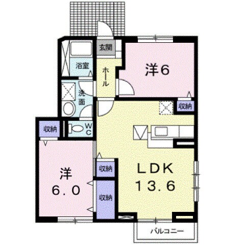 福山駅 バス27分  日の出ヶ丘下車：停歩5分 1階の物件間取画像