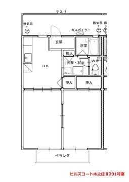 福山駅 徒歩20分 1階の物件間取画像