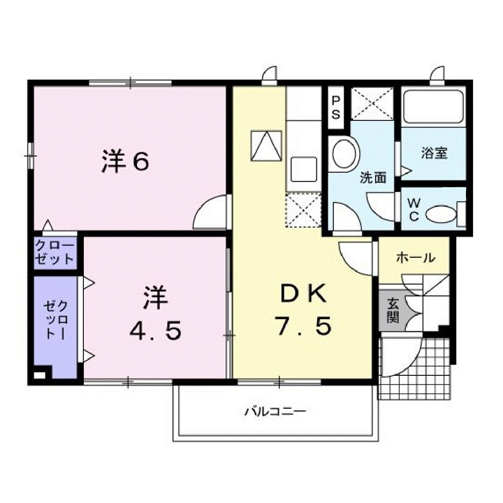 東福山駅 バス26分  坪生下車：停歩5分 1階の物件間取画像