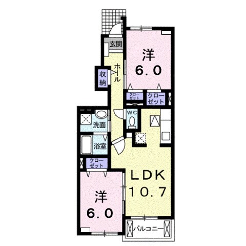 アーバンハイツ小松Ｆの物件間取画像